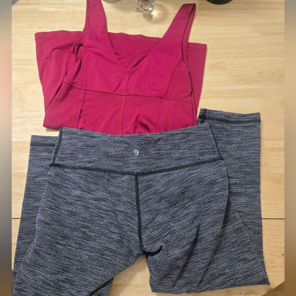 lululemon 2 Piece Bundle Capri And Tank